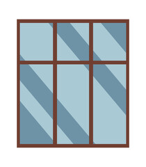 Multileaf window icon. Vector illustration