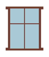 House window icon. Vector illustration