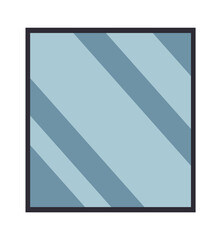 Square window icon. Vector illustration