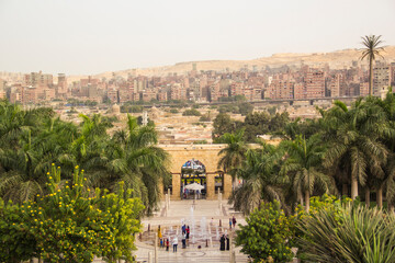Al-Azhar Park, is a public park located in Cairo, Egypt. - obrazy, fototapety, plakaty