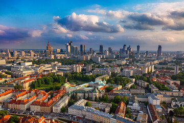 View of modern Warsaw