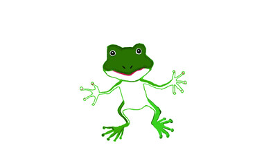 UMAの二本足で立つカエル男