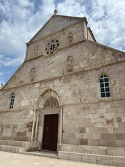 Fototapeta premium Church in Pag, Pag island, Croatia