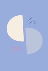 Geometric shape illustration in boho theme