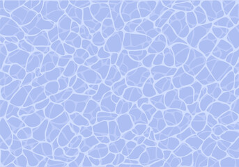 Pale blue swimming pool background. Water surface in pool. Flat vector illustration