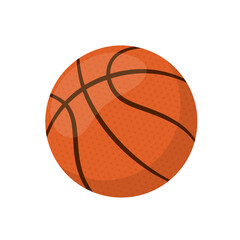 Basketball  ball icon isolated on white background. Cartoon basketball. Sport concept- Vector stock