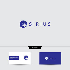Fototapeta premium Sirius logo design template