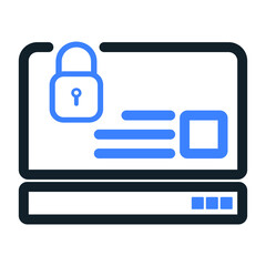 Obraz premium Password, protect, security, website icon