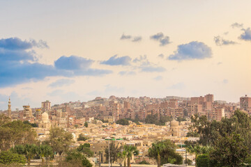 Fototapeta premium Beautiful view of the old city in the center of Cairo, Egypt
