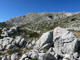 Sveti Jure - highest peak of Biokovo mountain in Croatia