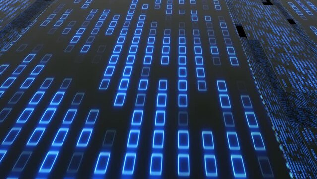 Technology abstract data animation background futuristic. 4k 3d backdrop
