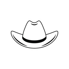 Cowboy hat icon vector. west illustration sign. Texas symbol or logo.
