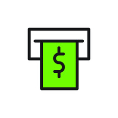 illustration of flat line icon and green color. for websites, applications, businesses and others.