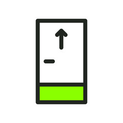 illustration of flat line icon and green color. for websites, applications, businesses and others.