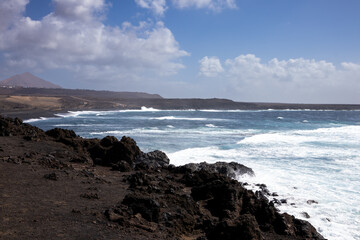 West coast of Atlantic ocean, Lanzarote, Spain