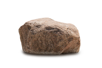 Granite stone isolated on a white background with clipping path.