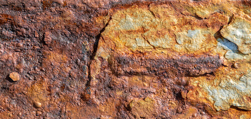 texture of old rusty metal surface background	