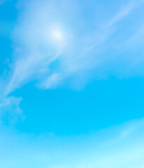 blue sky with beautiful natural white clouds