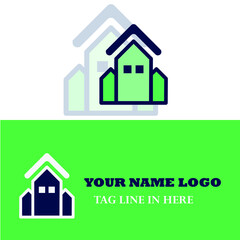 simple initial logo for business and others.