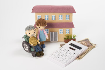 あみぐるみ人形　介護イメージ