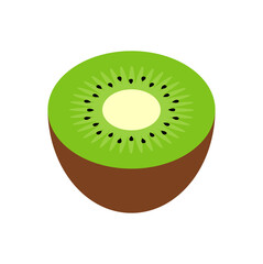 フラットでシンプルなキウイ