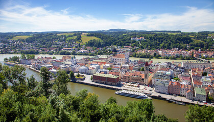 Fototapeta na wymiar Blick auf Passau