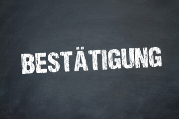 Obraz premium Bestätigung