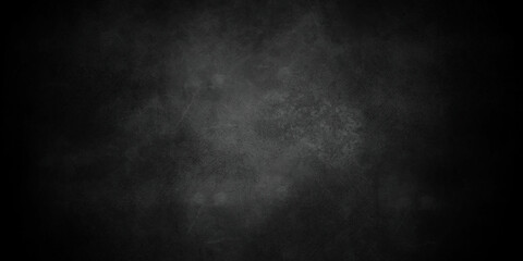Obraz na płótnie Canvas Dark black grunge textured concrete backdrop background. Panorama dark grey black slate background or texture. Vector black concrete texture. Stone wall background. 