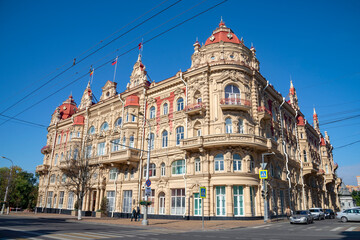 Fototapeta na wymiar The old building of the City Duma. Rostov on Don, Russia