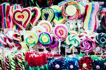 Fototapeta premium Lolipops at market