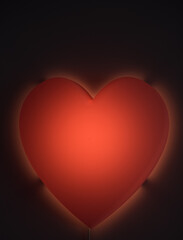 oświetlenie w kształcie serca