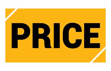 PRICE text written on yellow-black stamp sign.