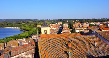 the historic center of Marta Lazio Italy