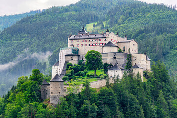  Hohenwerfen Castle is a fortification that had a fundamental strategic and military importance, like the fortress of Hohensalzburg in Salzburg