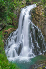 Fototapeta na wymiar Gollinger Waterfall in Golling, Austria