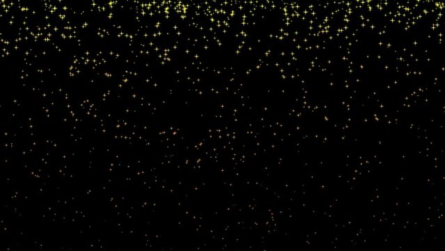 falling star particle animation overlay video