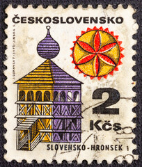 CZECHOSLOVAKIA - CIRCA 1971 : Cancelled postage stamp printed by Czechoslovakia, that shows Bell...