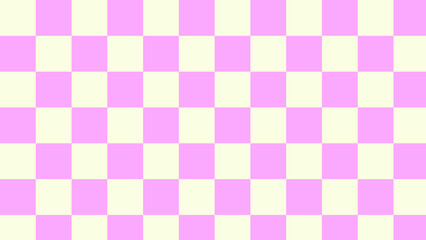 aesthetic pastel pink and yellow checkers, gingham, plaid, checkerboard wallpaper illustration, perfect for wallpaper, backdrop, postcard, background