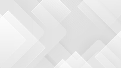Obraz premium Minimal geometric white light background abstract design illustration