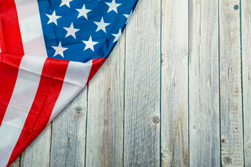 American Flag on wood Wallpaper for Background  American day flag.