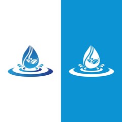 Fototapeta premium Water drop logo template vector