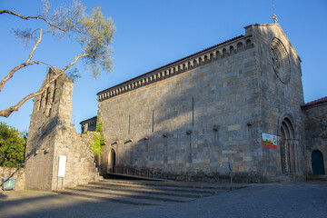 Santo Tirso, Portugal, April 2, 2022: The monastery of San Pedro de Roriz was founded by Dona...