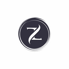 Vector luxury circular element design with Letter Z