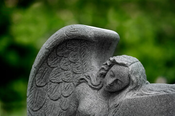 Angel Sculpture with Wings Representing Love Faith and Peace Spirit