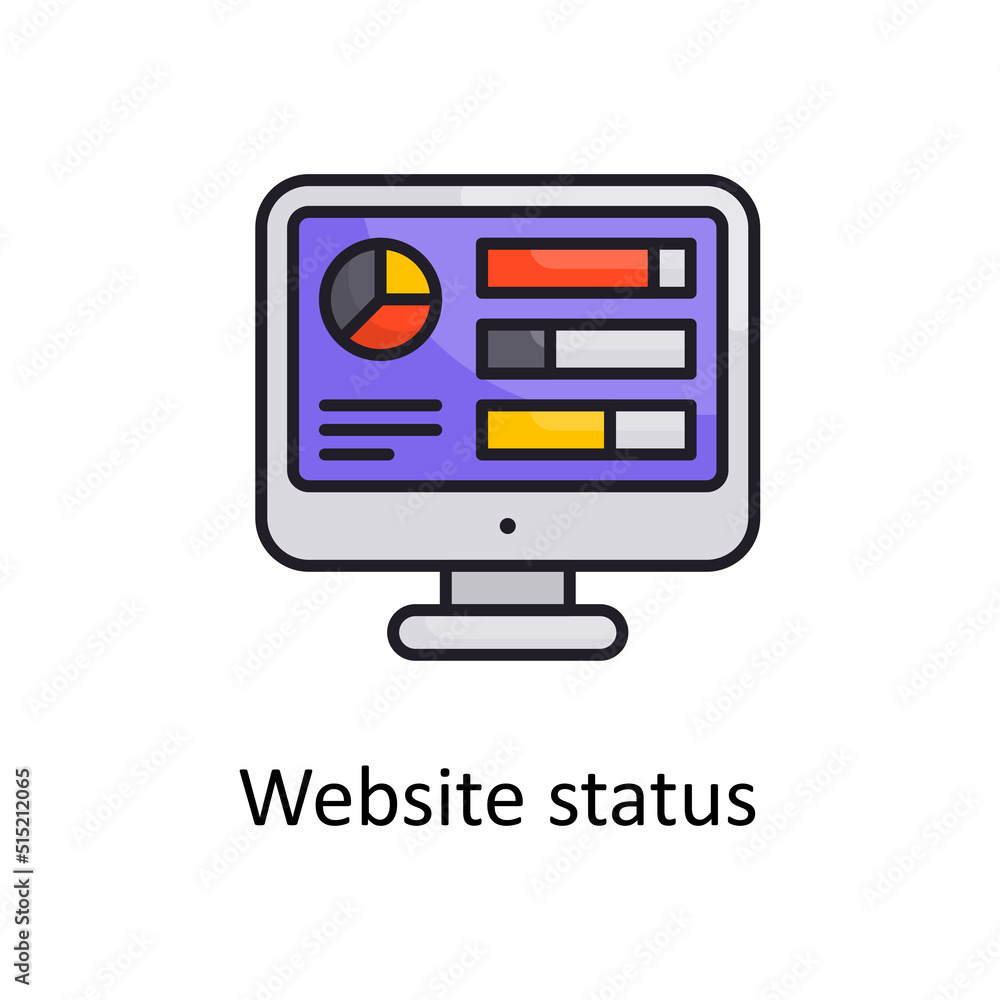 Poster web analysis vector filled outline icon design illustration. project managements symbol on white bac