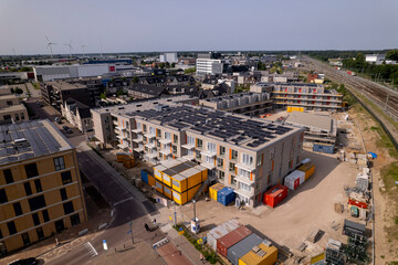 Construction site Ubuntuplein in urban development of real estate investment project in new...