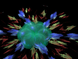 Obraz premium Imaginatory fractal abstract background Image