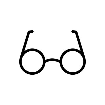 Glasses icon. Suitable for accessories icon. line icon style. Simple design editable