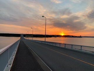 sunset at the pier