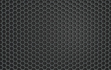 black honeycomb background, 3d rendering, 3d illustration